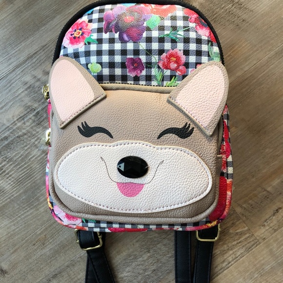 Sold • Extremely Cute Puppy Dog Mini Backpack NWT Betsey - Picture 2 of 12